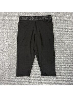 PINK Victoria's Secret Ultimate Leggings Black High Waisted Medium